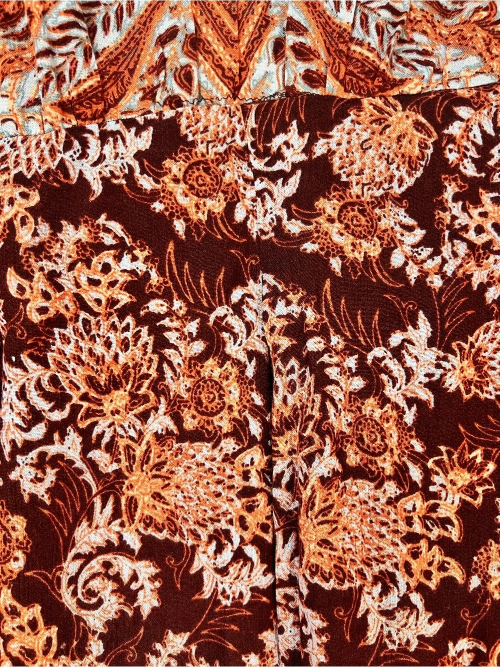 Free People Lady Luck Tunic Burgundy Red Floral Mini Dress Medium Boho Festival